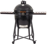 Arbaer kamado stor Ø 21 tommer med ramme keramisk sort