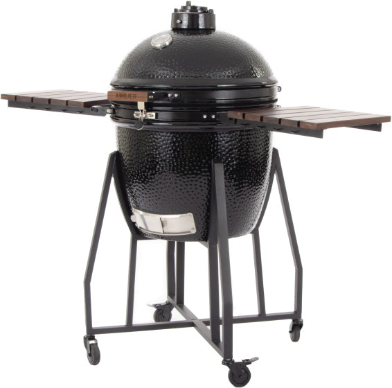 Arbaer kamado stor Ø 21 tommer med ramme keramisk sort