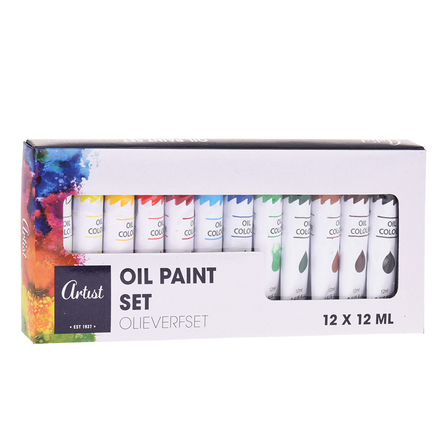 Artist olieverfset 12ml 12 stuks