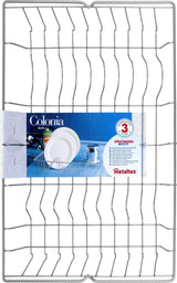 Tomado metaltex colonia opvaskeplade 48x30x10cm metal polytherm sølvfarvet coated