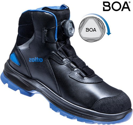 Atlas arbejdssko SL 9845 XP 2.0 boa high S3 | sort blå | størrelse 43 - 00.012.105.43