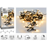 Julelys 80 LED ekstra varm hvid