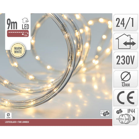 Home styling reb lys LED dia1,3x9 meter varm hvid til udendørs brug