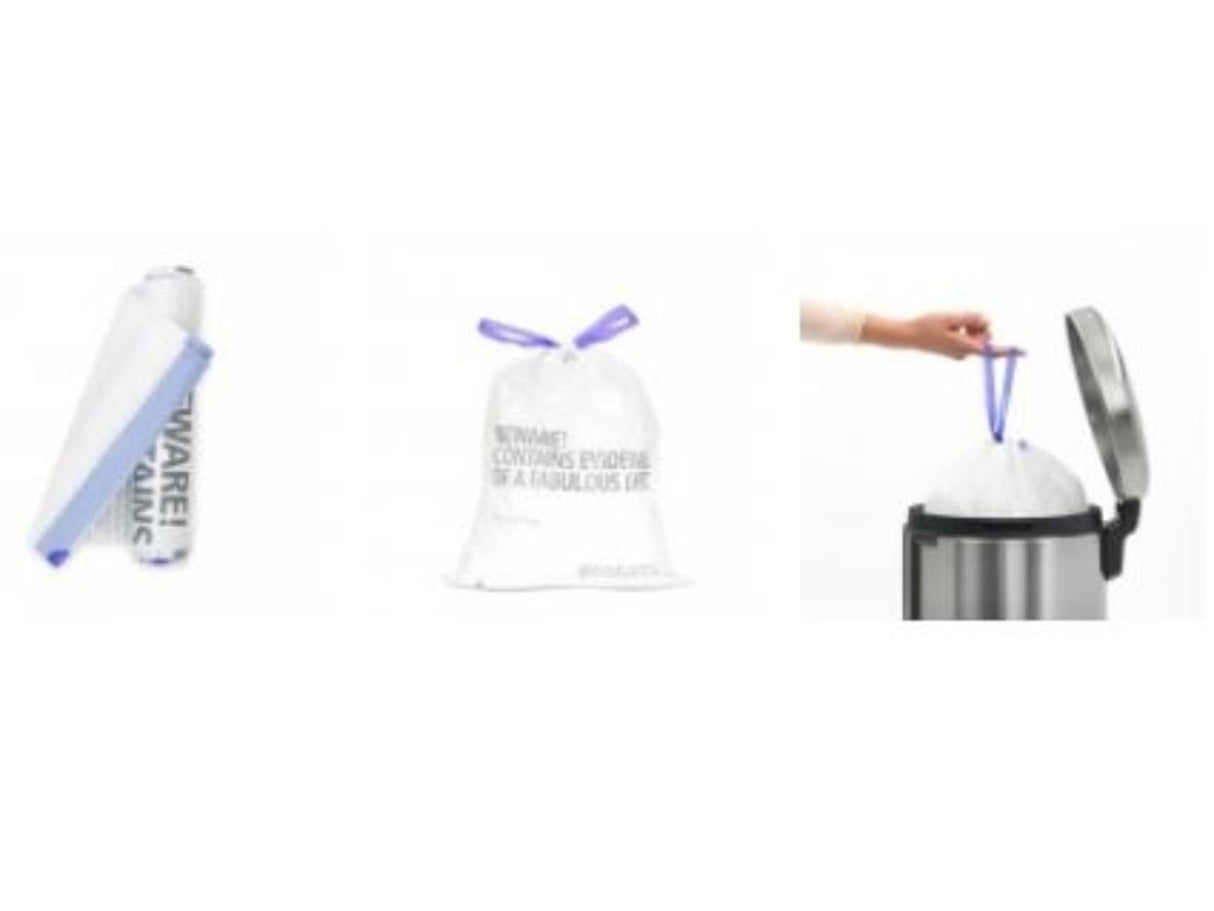 Brabantia perfekt pasform 15-20 liters affaldssække d rulle med 20 poser