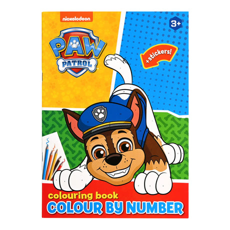 Paw patrulje farve efter nummer + klistermærker