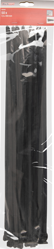 Con:p colson strop 7,5x450mm sort 50stk - b20450