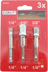Con:p adapter sæt 3 stk - b23003
