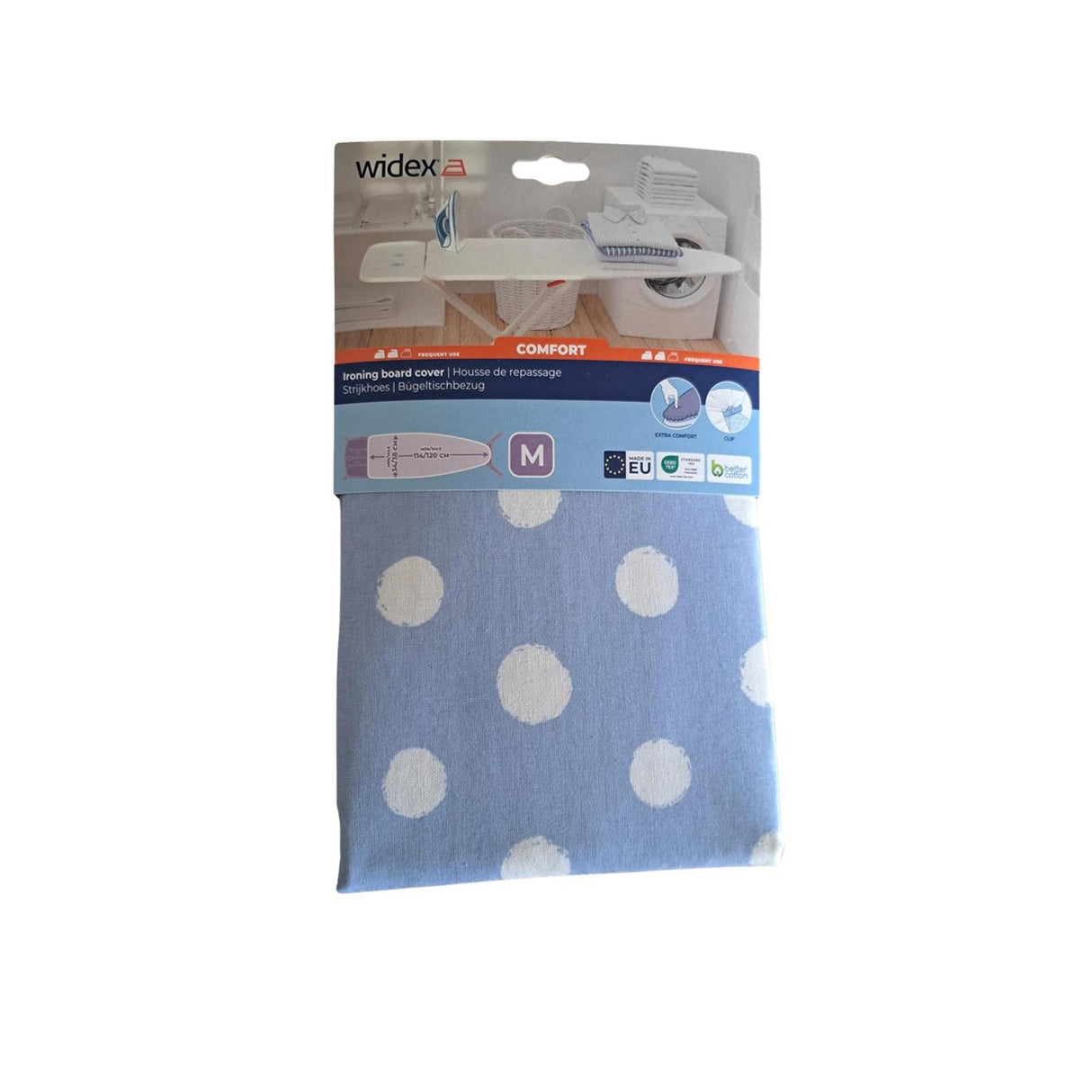 Widex strijkhoes comfort m 38x120cm assorti