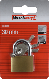 Werkzeyt hængelås 30mm ms - b34000