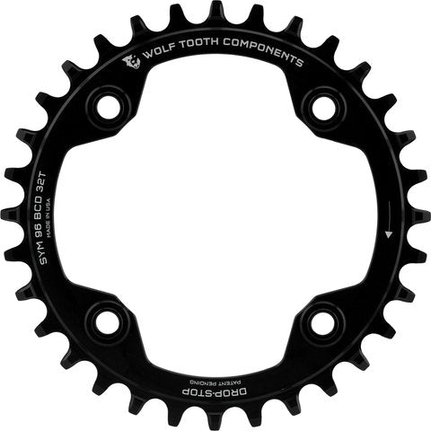 Ulvetandkomponenter 96 bcd symmetrisk kædering til shimano compact triple
