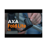 Axa foldelås fold 80 lite duopakke med identiske nøgler - sort