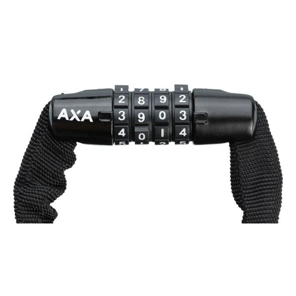 Axa låsekæde stiv 120cm kodelås grøn (kort)