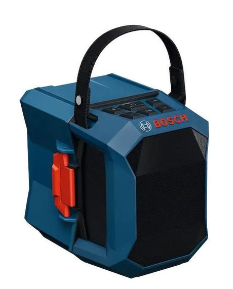 Bosch blå GPB 18V-1C batterihøjttaler | inkl. bærehåndtag og batteridæksel | uden batteri og oplader - 06014a7001