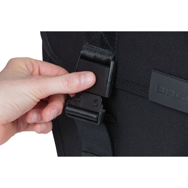 Basil Tour Double Bicycle Bag - Water -Repellent - 28L - Sort