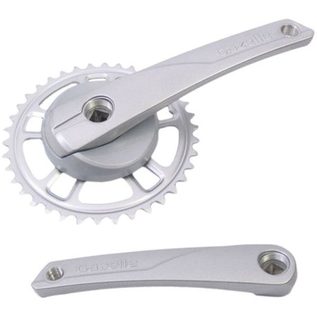 Gazelle Crankset 38T. Aluminium stål sølv 371315200