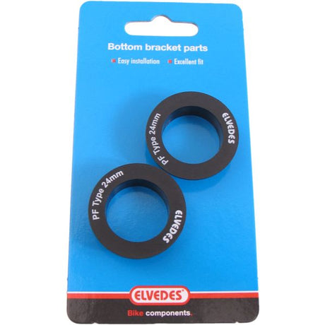 Spilleraksel nedre hætter Elvedes til Shimano 24mm Press-pasning (2 stykker)