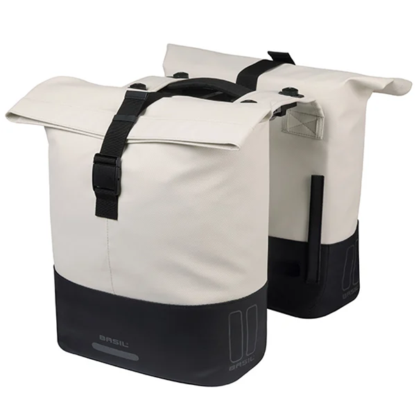 Basilikum b.v. taske basilikum cove dobbelt hvid sort | mike | 32 l
