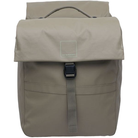 Burgers - new looxs new looxs ® leeds double mik 2.0 - dubbele fietstas – past op mik bagagedragers – gerecycled materiaal - geschikt voor elektrische fietsen – 38 liter - taupe