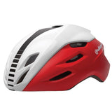 Polisport hjelm Aero Road mat rød glans hvid sort L 58-61cm