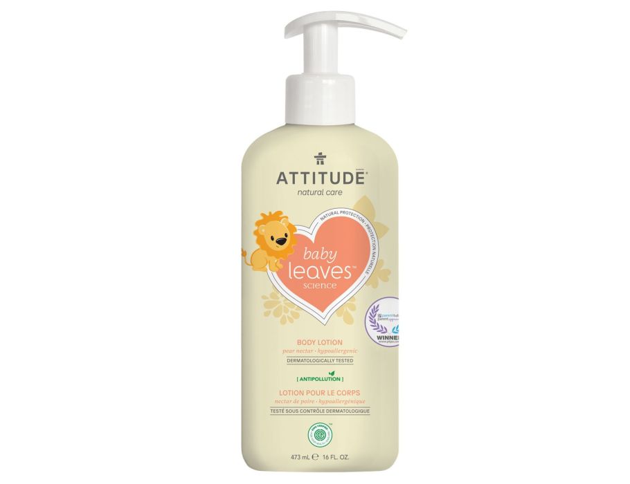 Attitude baby leaves™ bodylotion - pærenektar - 473ml