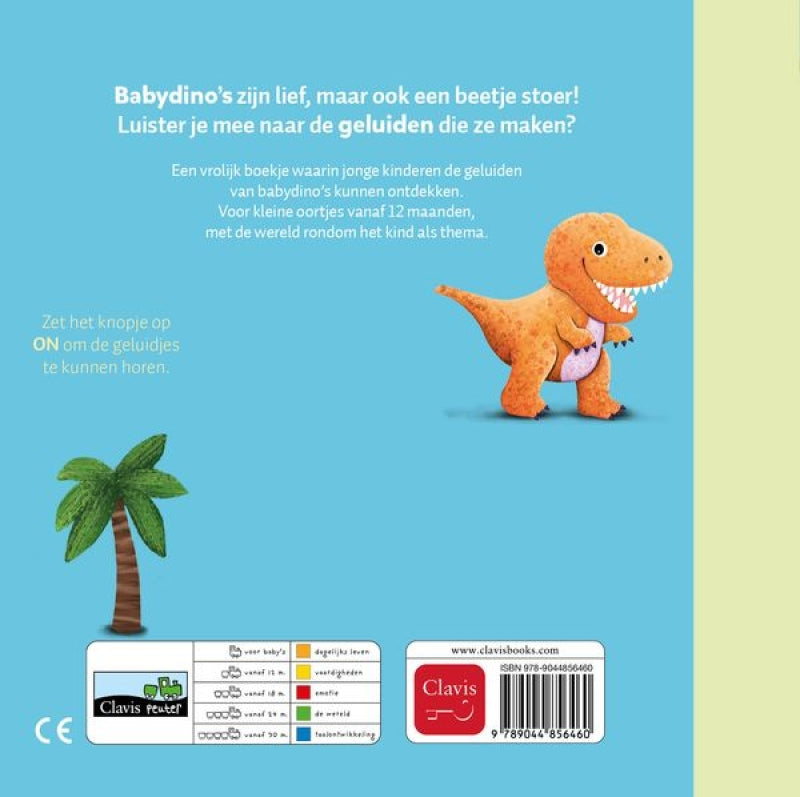 Clavis baby dinosaurer - hæfte om lyde