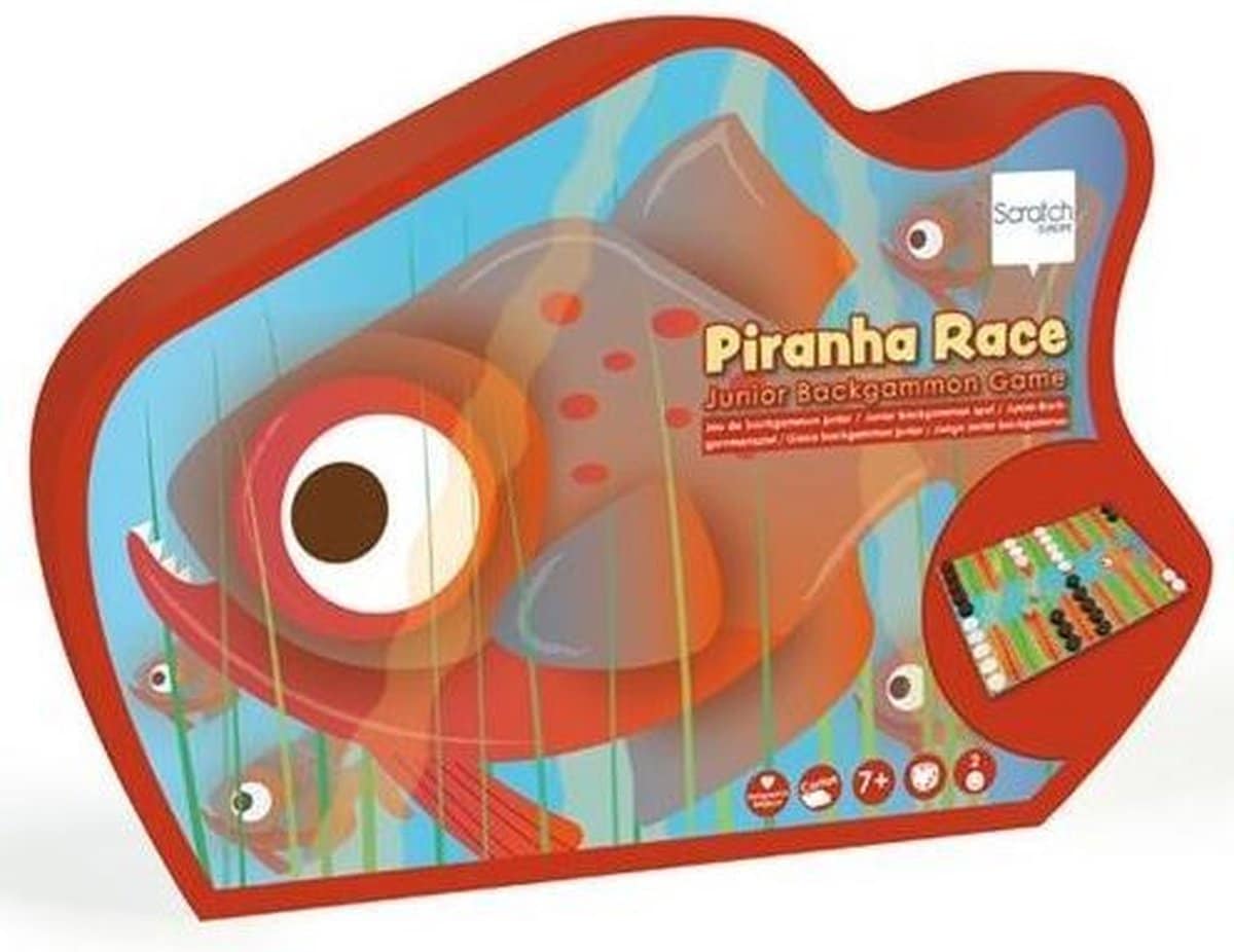 Checkers junior backgammon spil piranha race