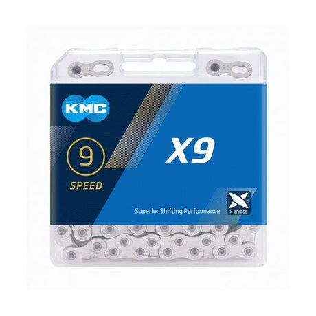 KMC X9 sølvgrå cykelkæde