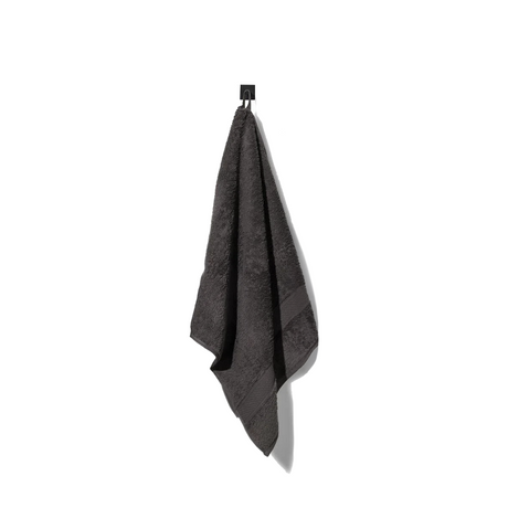 Badhanddoek donkergrijs 50x100cm 2 stuks