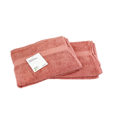Badhanddoek roze 60x110cm 2 stuks