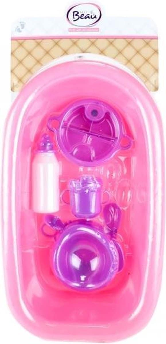 Toi-toys dukkebadekar 38 cm med meget tilbehør