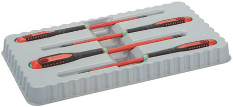 Bahco schroevendraaierset ergo™ | geïsoleerd | vde | driecomponentengreep | smal blad | torx® - 4-delig - be-9880sl