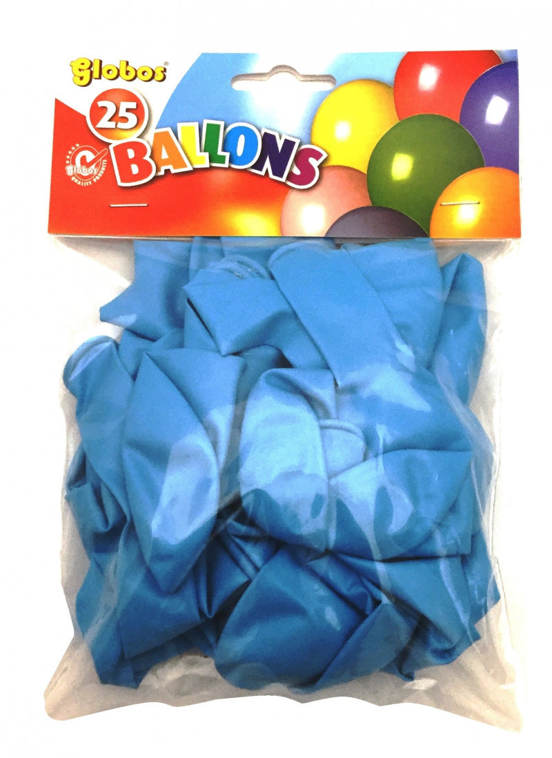 Globos balloner babyblå (25 stk. i pose)