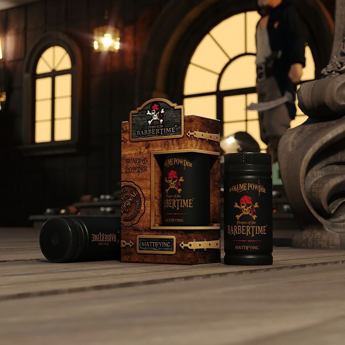 Barbertime hårformende pudder matterende 20gr.