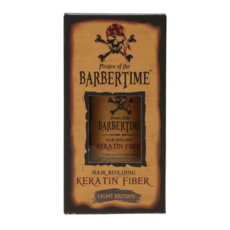 Barbertime håropbygning keratin fiber lysebrun 21gr.