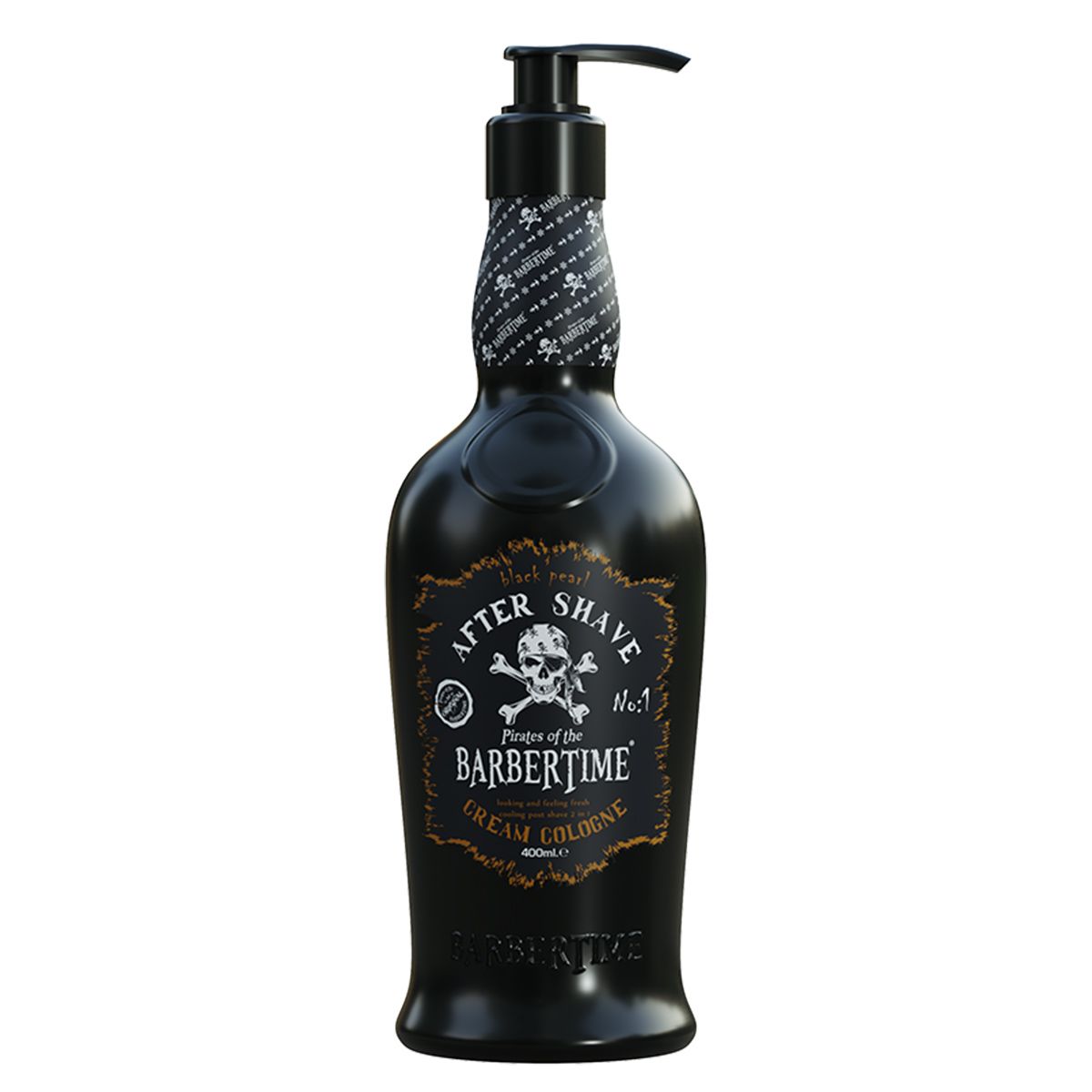 Barbertime aftershave creme cologne sort perle nr.1 400ml