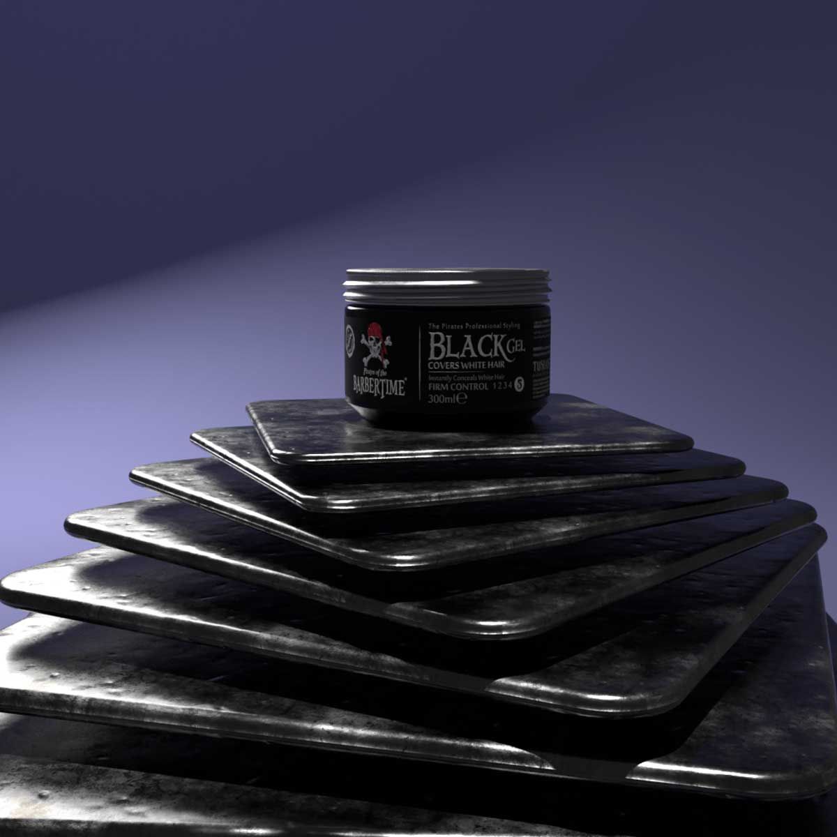 Barbertime sort gel 300ml