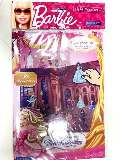 Van der Doelen Barbie vinduesklistermærker med panoramakort 34 klistermærker