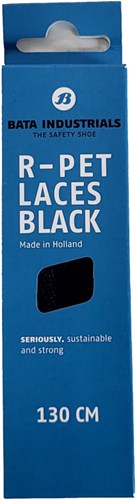 Bata r-pet laces | zwart | maat 100 cm - 8712843710542