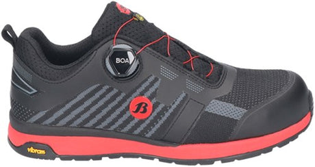 Bata werkschoen radiance vibe s3 boa | zwart rood | maat 41 - 8712843696976