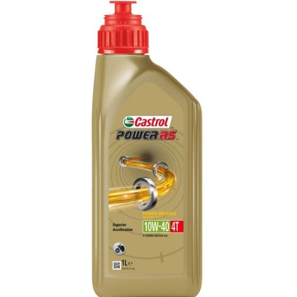 Castrol oil power RS 4T 10W-40 - 1 liters flaske