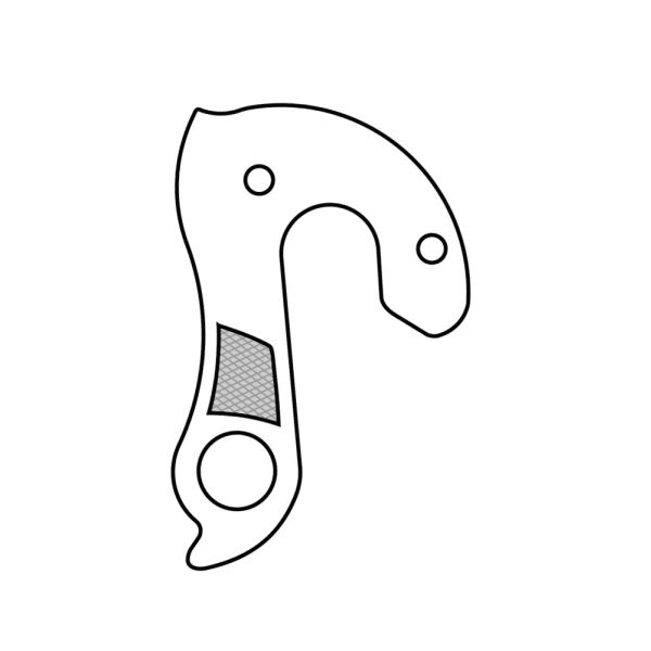 Union Derailleurpad GH-119 med skruesæt M4x0.7