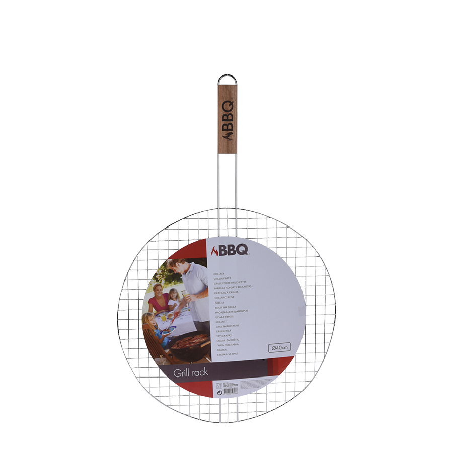 Bbq barbecue grillrooster metaal ø40cm