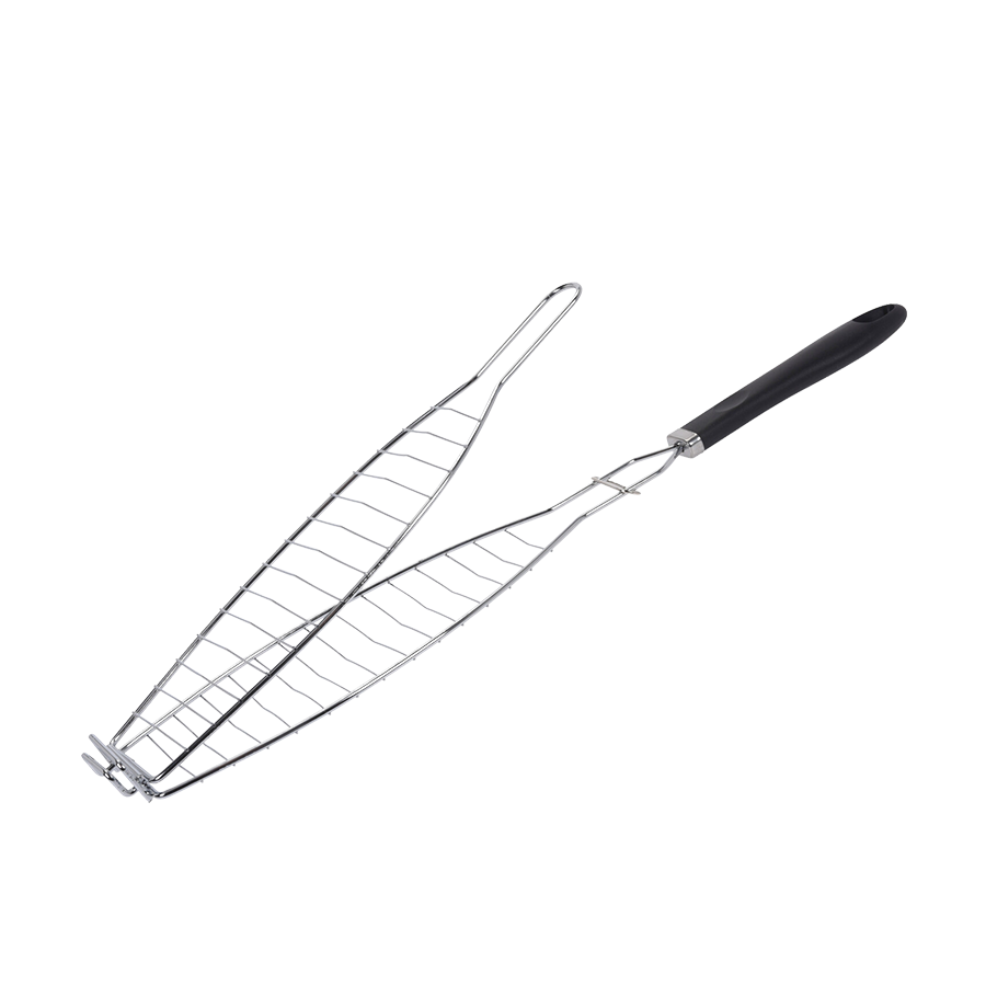BBQ grill fiskegrill krom 29x10cm