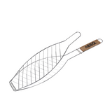 Bbq barbecue visgrill metaal 58x14cm