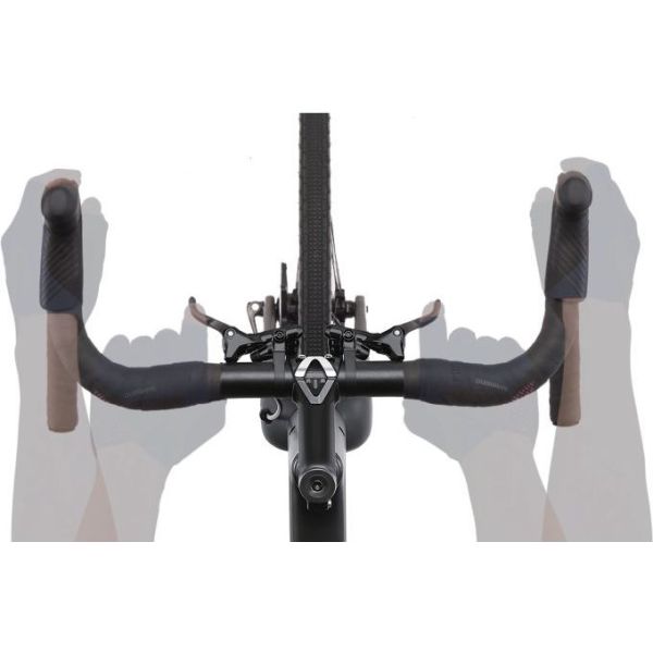 Shimano justering (venstre) med bremsegreb 2x11 speed grx di2 st-rx815