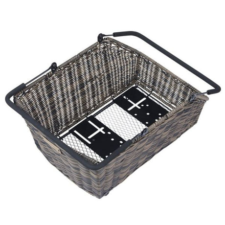 Basil cykelkurv cento rattan look multisystem 41 x 25 x 12 cm - brun