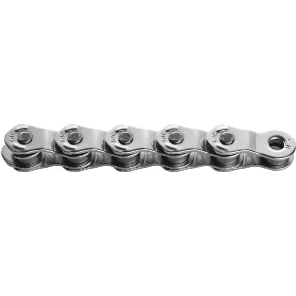 KMC single speed kæde HL1 bred sølv 100 led - sølv