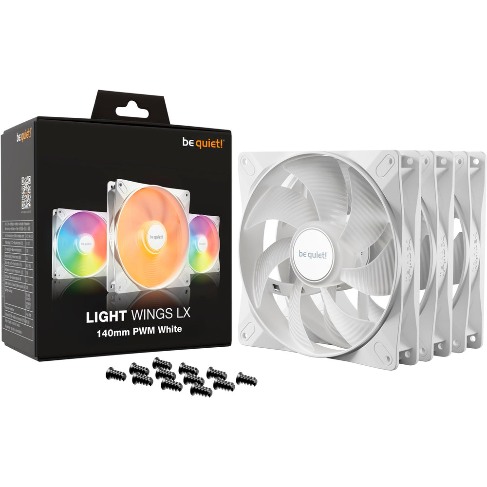 Vær stille! lys lx 140mm pwm triple pack hvid