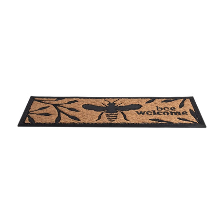 Esschert design deurmat bijenprint rubber kokos 25x75,5cm