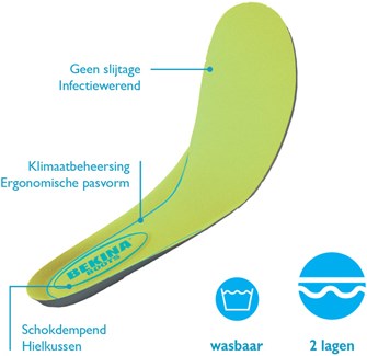 Bekina voetbed e002 groen - maat 48 - 00.135.002.48